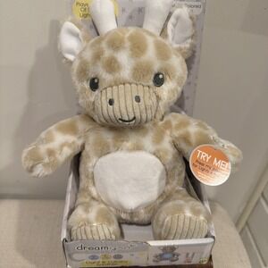 Dream Gro Giraffe Lights & Lullaby Soother Stuffed Animal Baby Toy Plush Infant